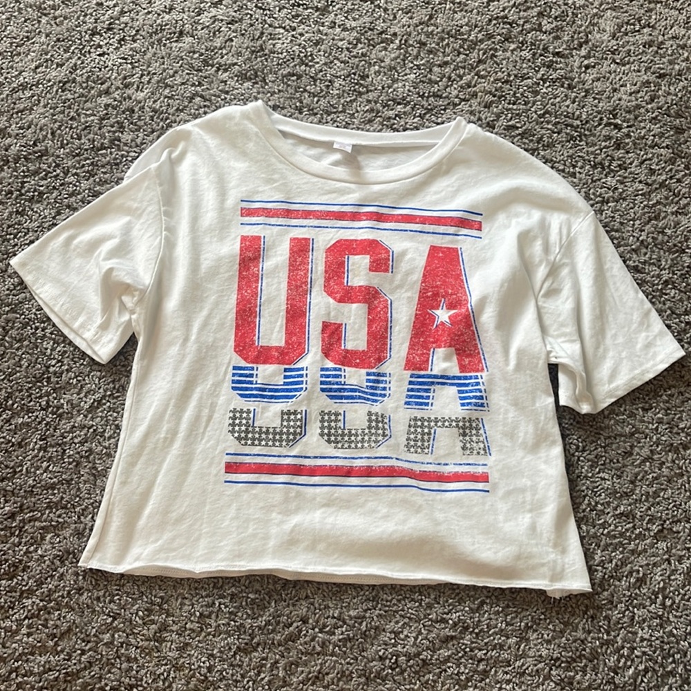 USA cropped t-shirt
